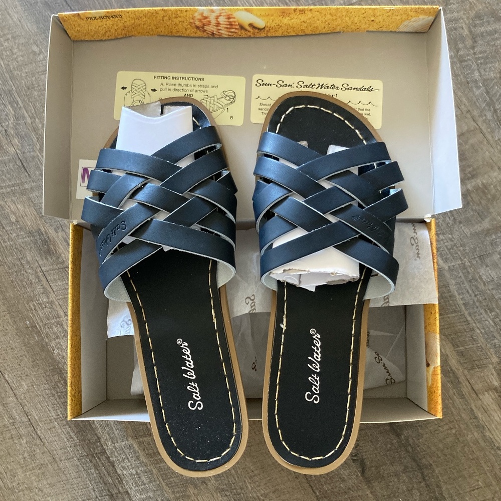 Saltwater Sandals Women’s Retro Slide black